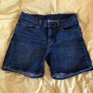 Mid thigh jean shorts
